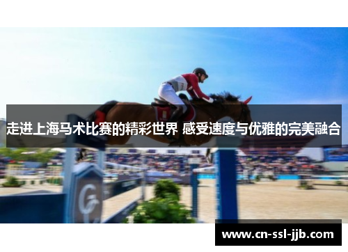 走进上海马术比赛的精彩世界 感受速度与优雅的完美融合